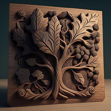 3D model oak (STL)